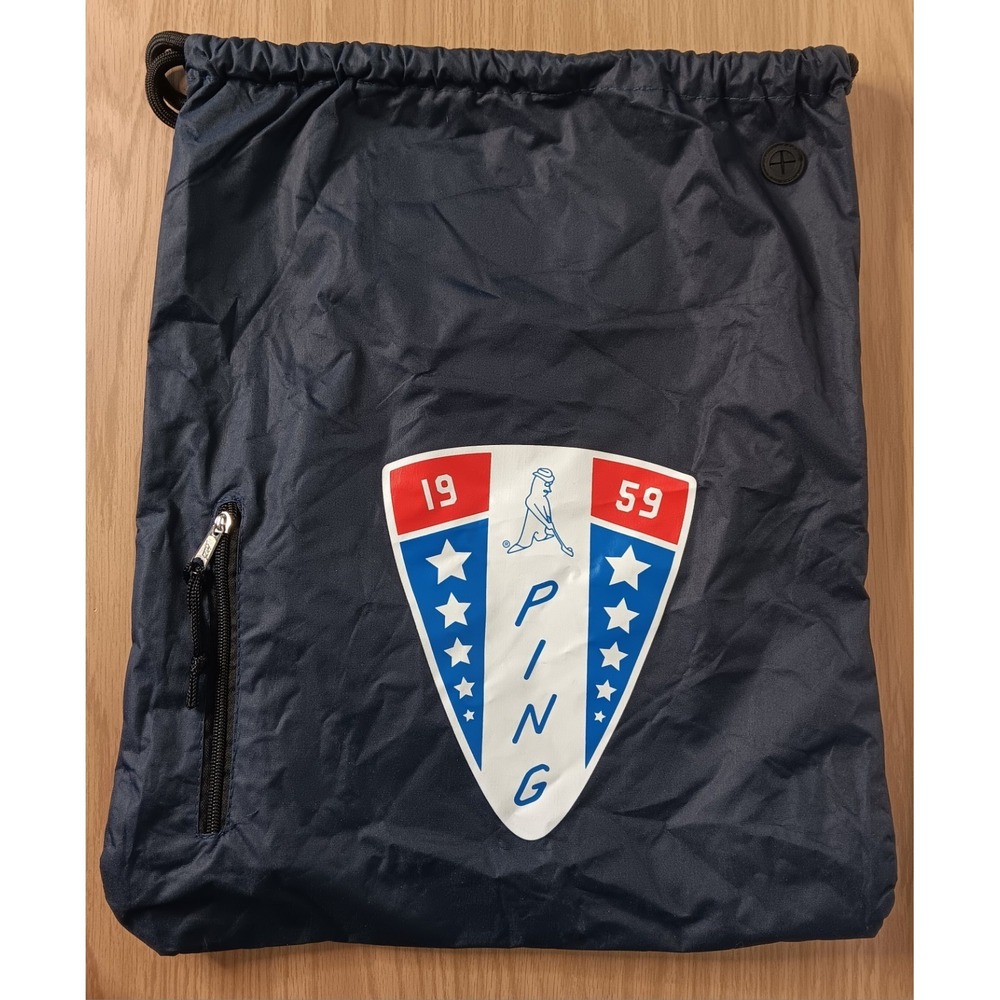 Rare 2018 HIT Promo PING Golf 16x18" Drawstring Sack Backpack Shoe Storage Bag